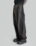 JiyongKim - SUN-BLEACHED BELTED WIDE TROUSERS - 082plus