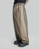 SUN-BLEACHED BELTED WIDE TROUSERS