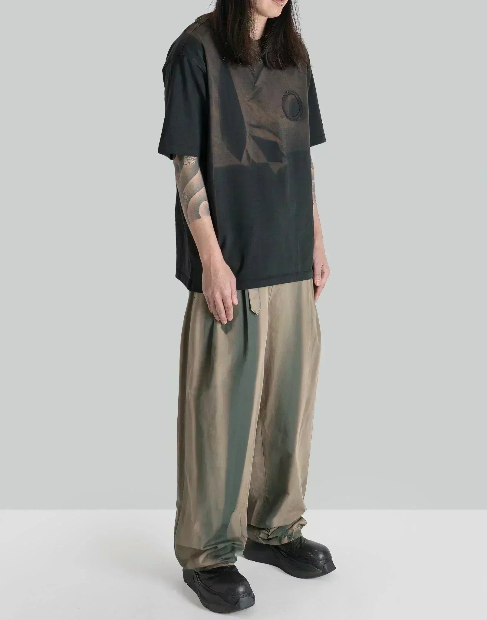 JiyongKim - SUN-BLEACHED BELTED WIDE TROUSERS - 082plus