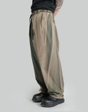 SUN-BLEACHED BELTED WIDE TROUSERS