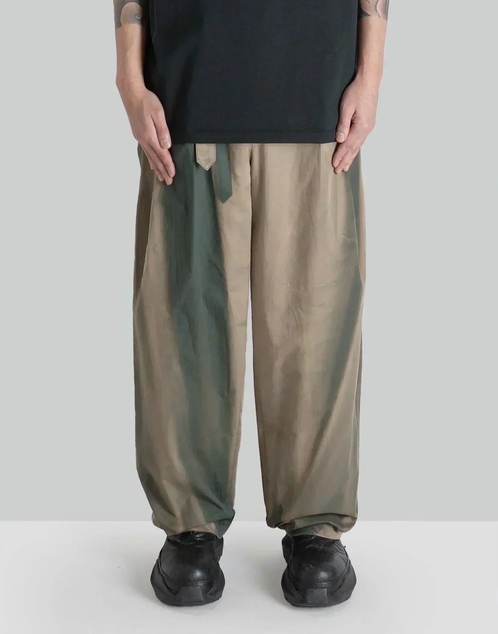 JiyongKim - SUN-BLEACHED BELTED WIDE TROUSERS - 082plus