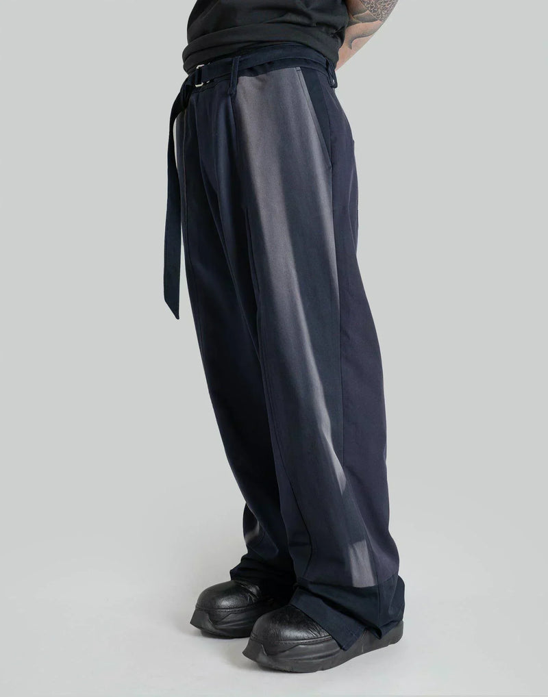 JiyongKim - SUN-BLEACHED PATCHWORKED STRAIGHT TROUSERS - 082plus