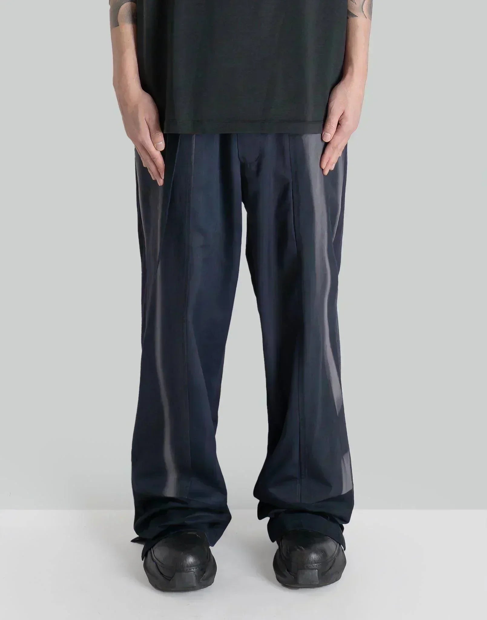 JiyongKim - SUN-BLEACHED PATCHWORKED STRAIGHT TROUSERS - 082plus