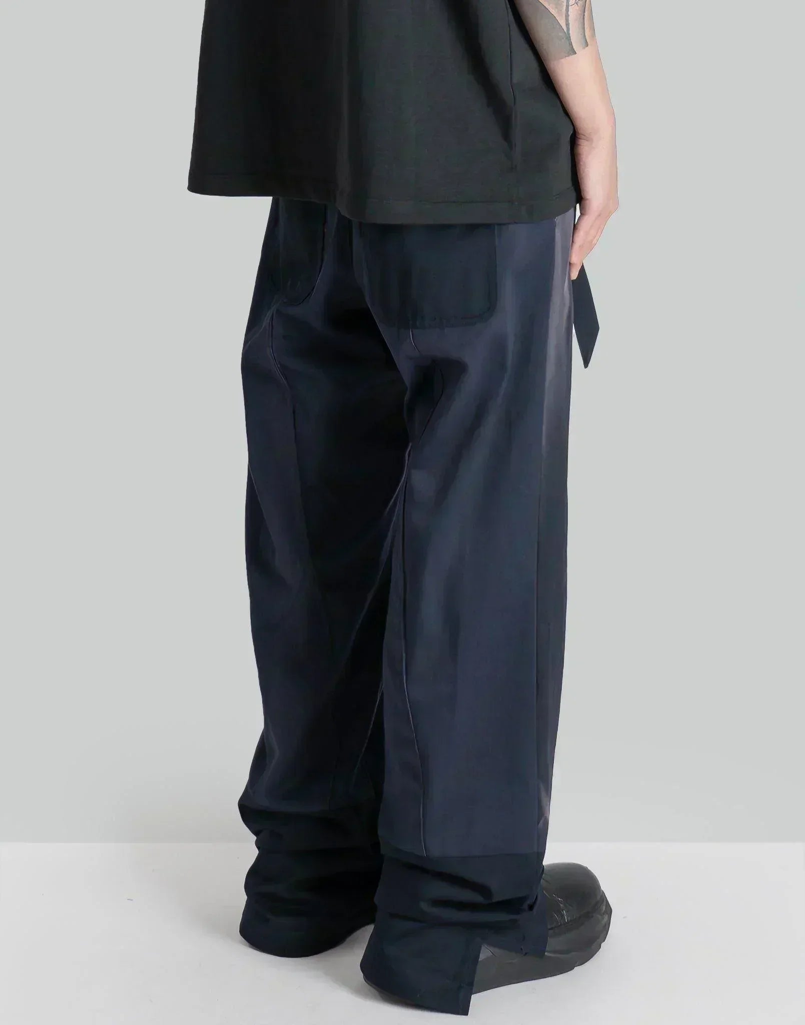 JiyongKim - SUN-BLEACHED PATCHWORKED STRAIGHT TROUSERS - 082plus