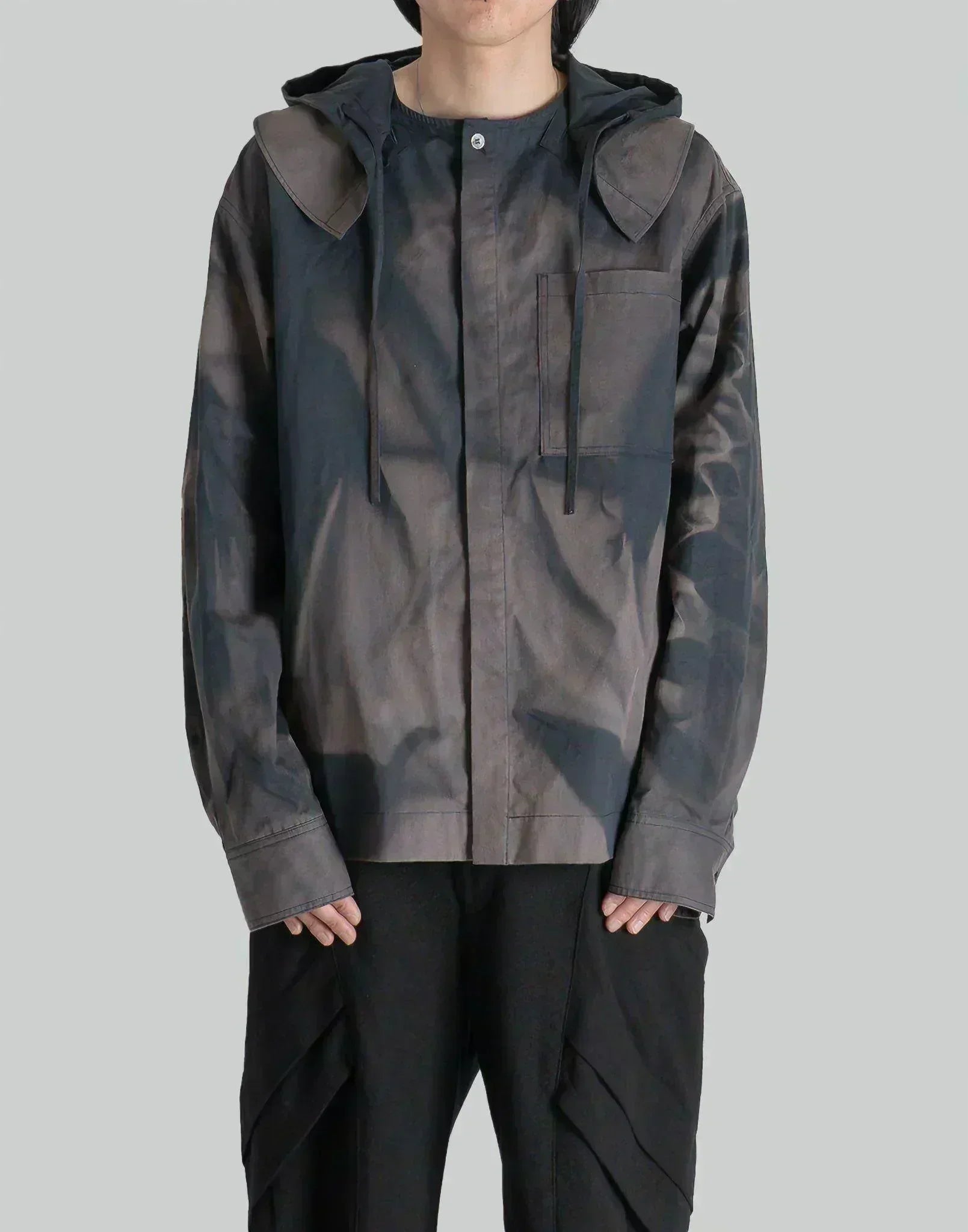 JiyongKim - SUN-BLEACHED DETACHABLE HOOD ANORAK - 082plus