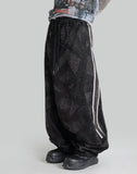 LAMAR PATTERN WASHED JEANS