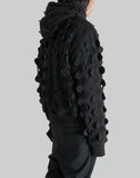 JUNTAE KIM - LASER-SLASHED FLEECE HOODIE - 082plus