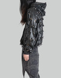 JUNTAE KIM - LASER-SLASHED SUNFLOWER HOODIE - 082plus