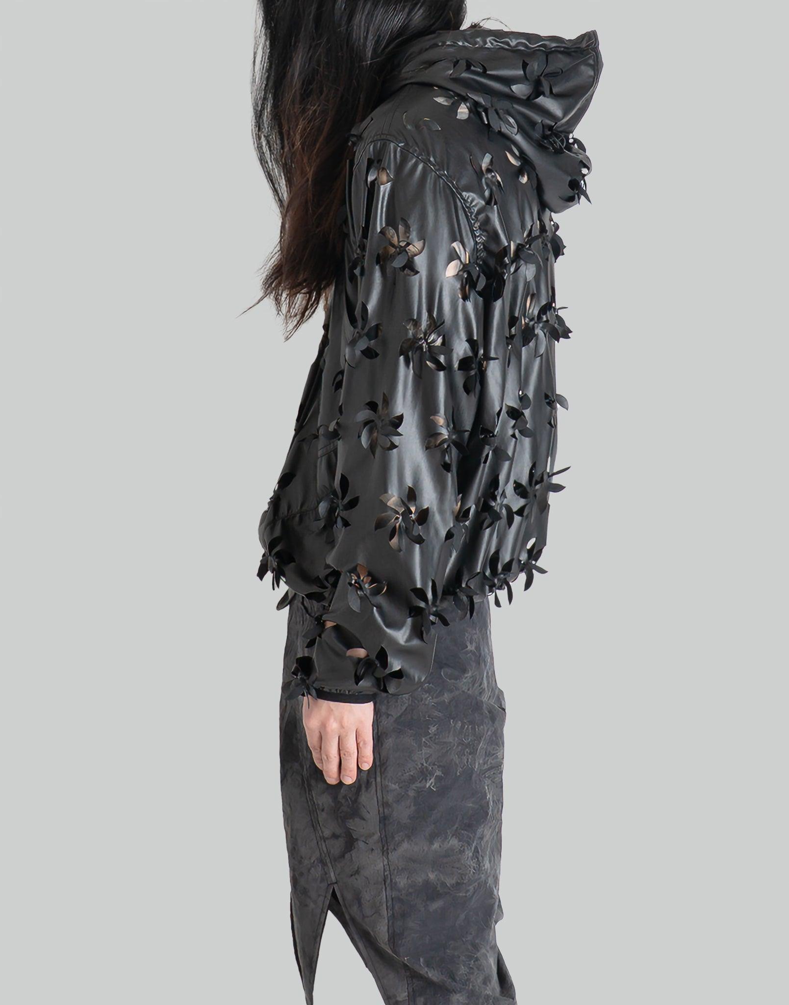JUNTAE KIM - LASER-SLASHED SUNFLOWER HOODIE - 082plus