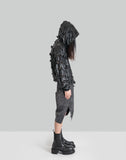JUNTAE KIM - LASER-SLASHED SUNFLOWER HOODIE - 082plus