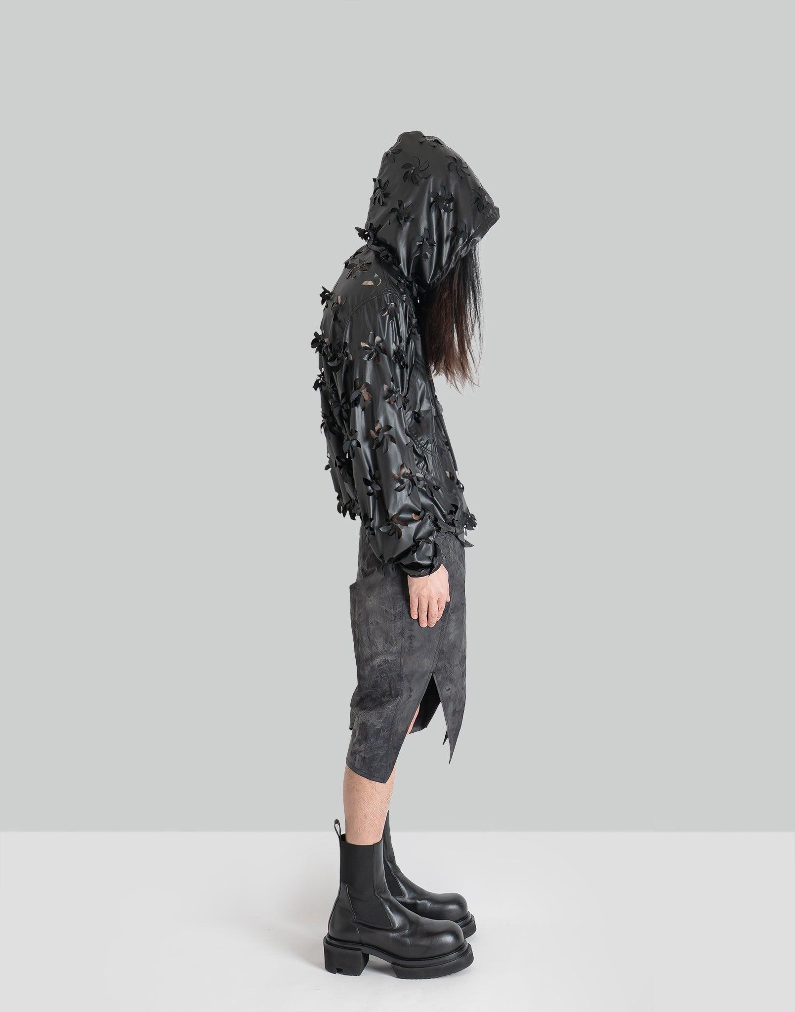 JUNTAE KIM - LASER-SLASHED SUNFLOWER HOODIE - 082plus
