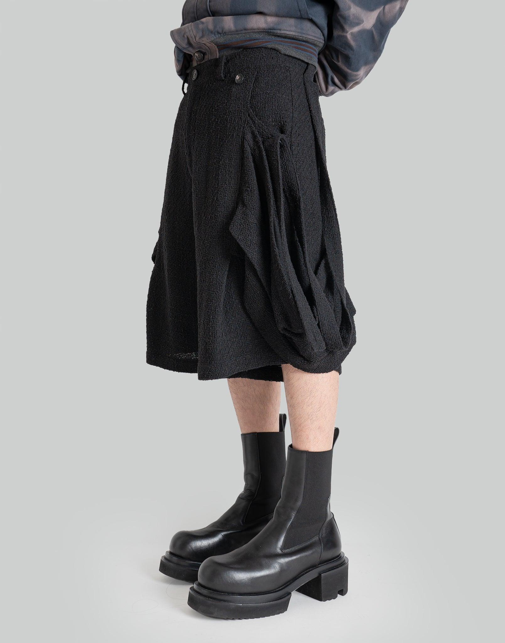 JiyongKim LAYERED PANEL STRAP SHORTS – 082plus