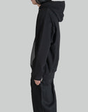 JOHN LAWRENCE SULLIVAN - LEATHER POCKET ZIP-UP SWEAT HOODIE - 082plus