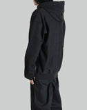 JOHN LAWRENCE SULLIVAN - LEATHER POCKET ZIP-UP SWEAT HOODIE - 082plus