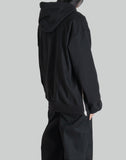 JOHN LAWRENCE SULLIVAN - LEATHER POCKET ZIP-UP SWEAT HOODIE - 082plus