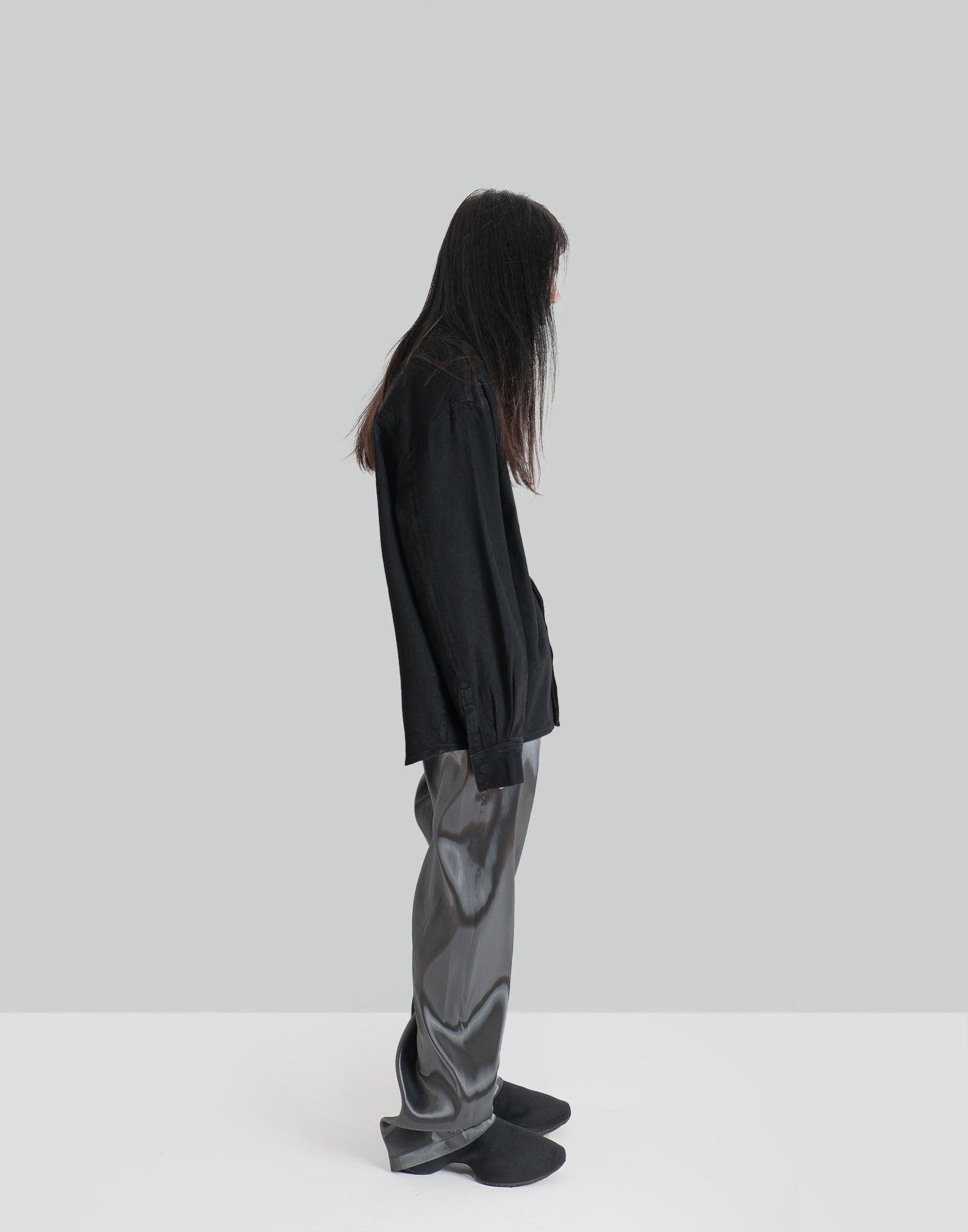 HELIOT EMIL - LIQUID METAL TROUSERS - 082plus