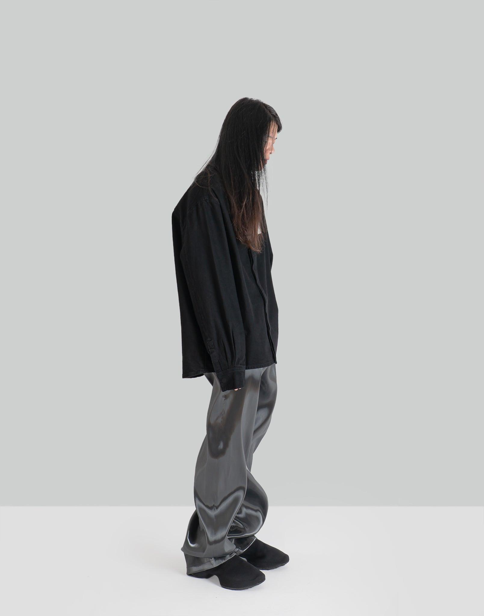 HELIOT EMIL - LIQUID METAL TROUSERS - 082plus