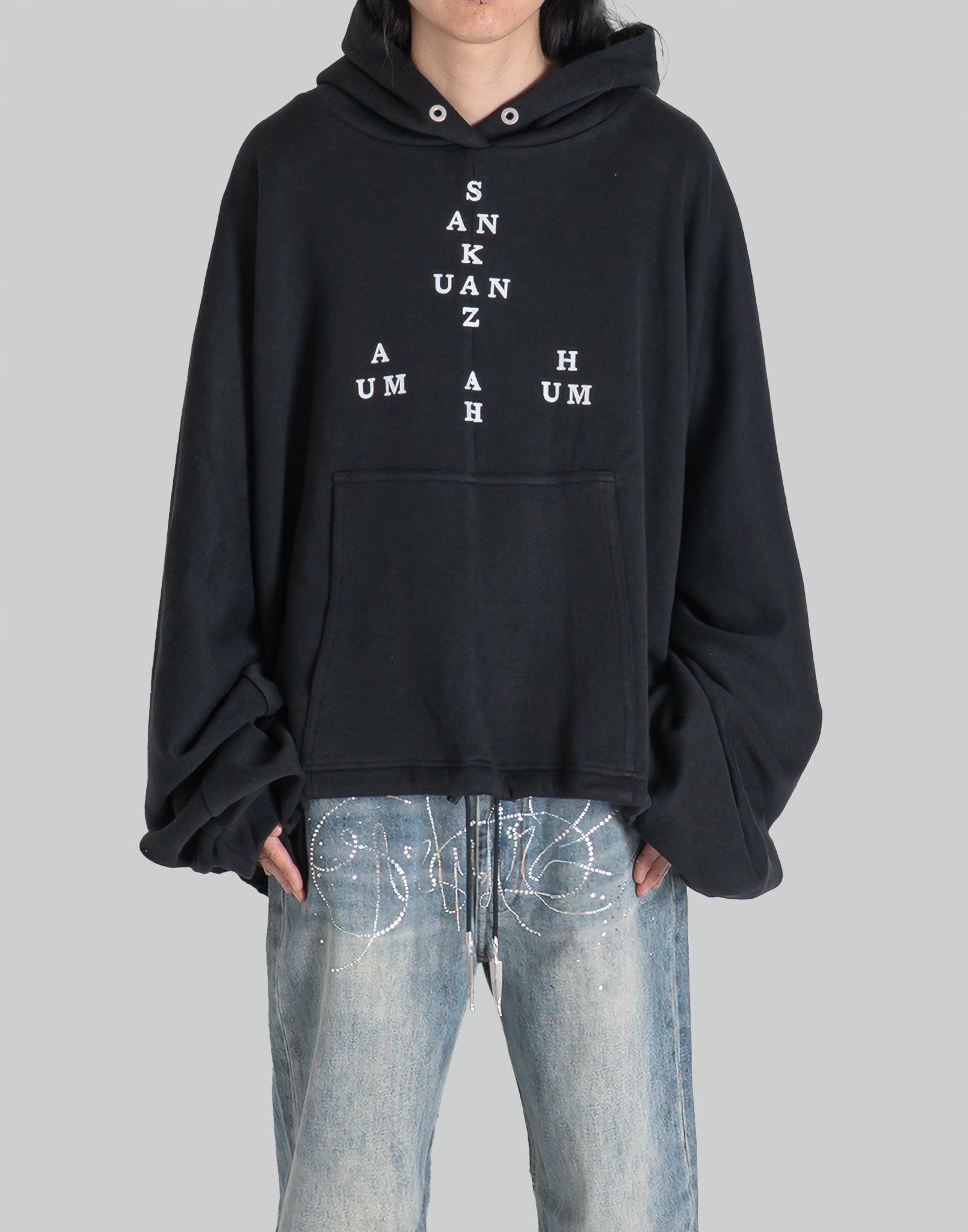 LOGO DRAWSTRING HEM HOODIE L