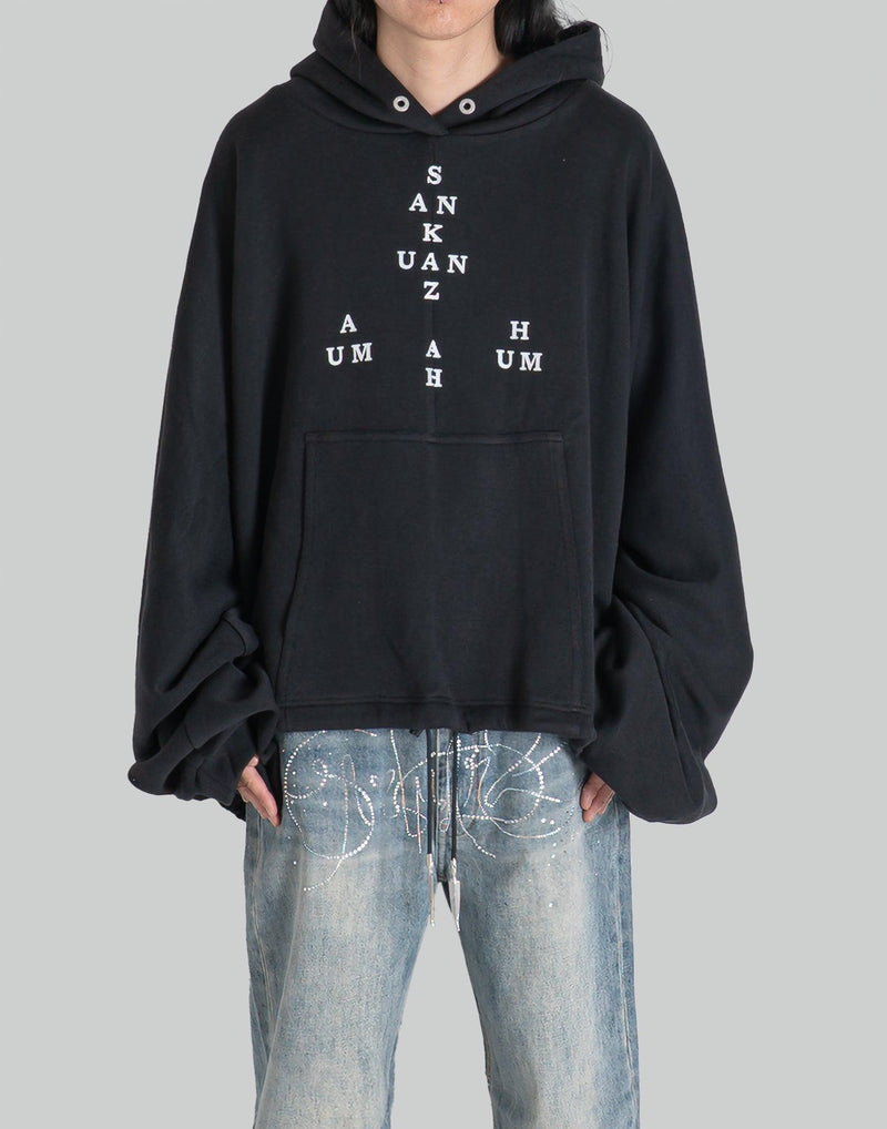SANKUANZ - LOGO DRAWSTRING HEM HOODIE - 082plus