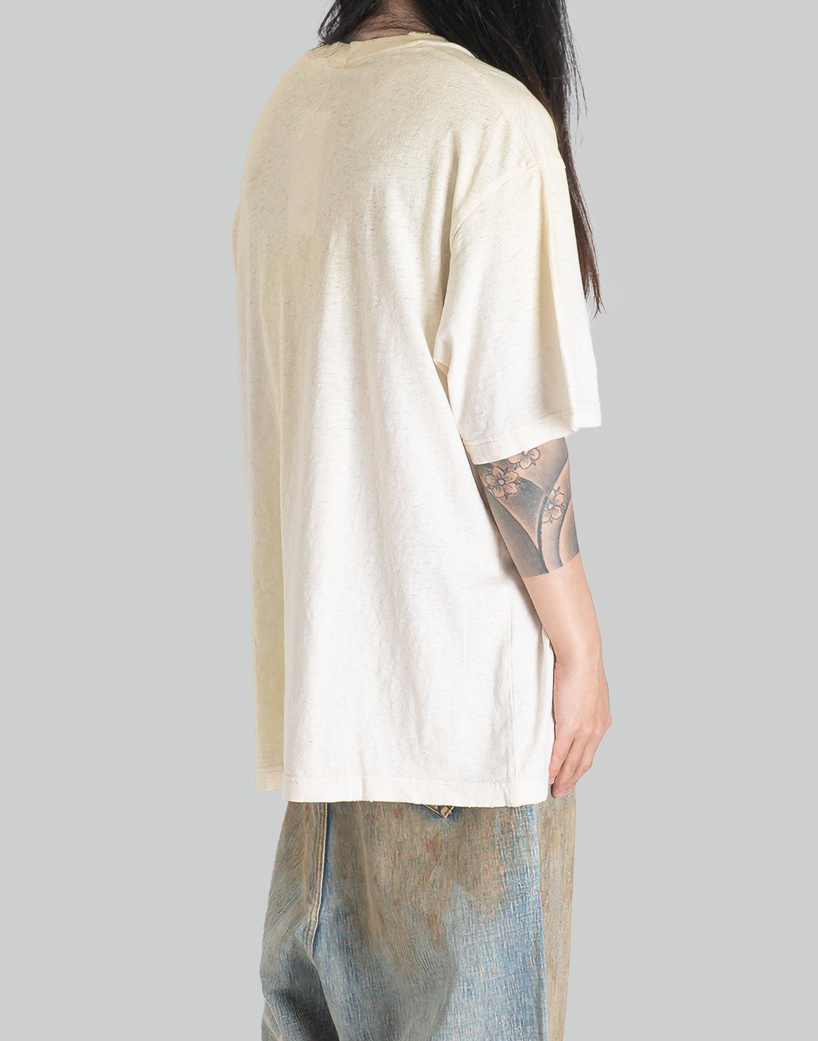 SANKUANZ - LOGO OVERSIZED BLEACHED T-SHIRT - 082plus