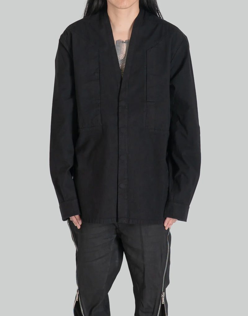 Rick Owens Drkshdw - LS LARRY JUMBO FOGPOCKET SHIRT - 082plus