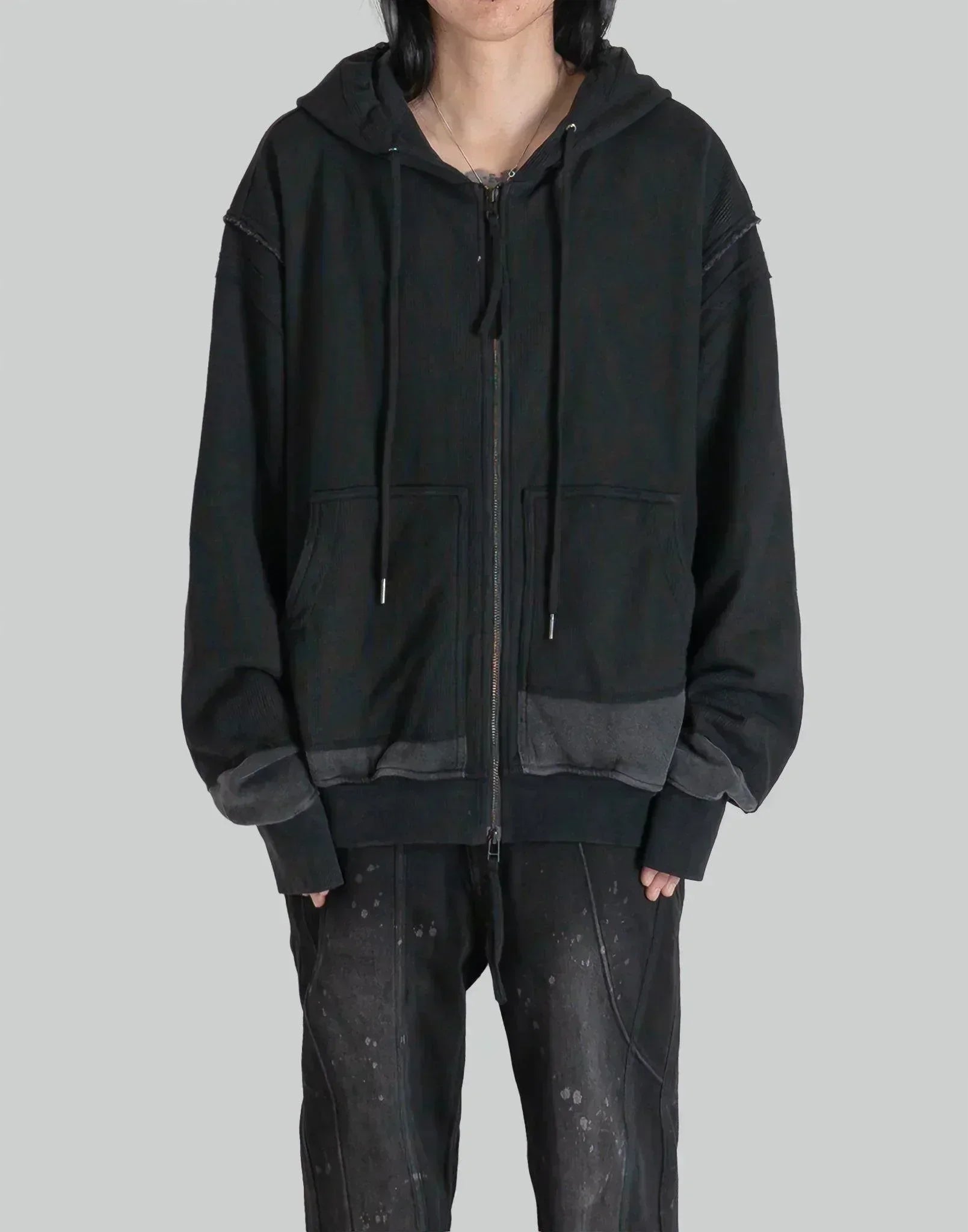 professor.E - Layer waffle zip up - 082plus