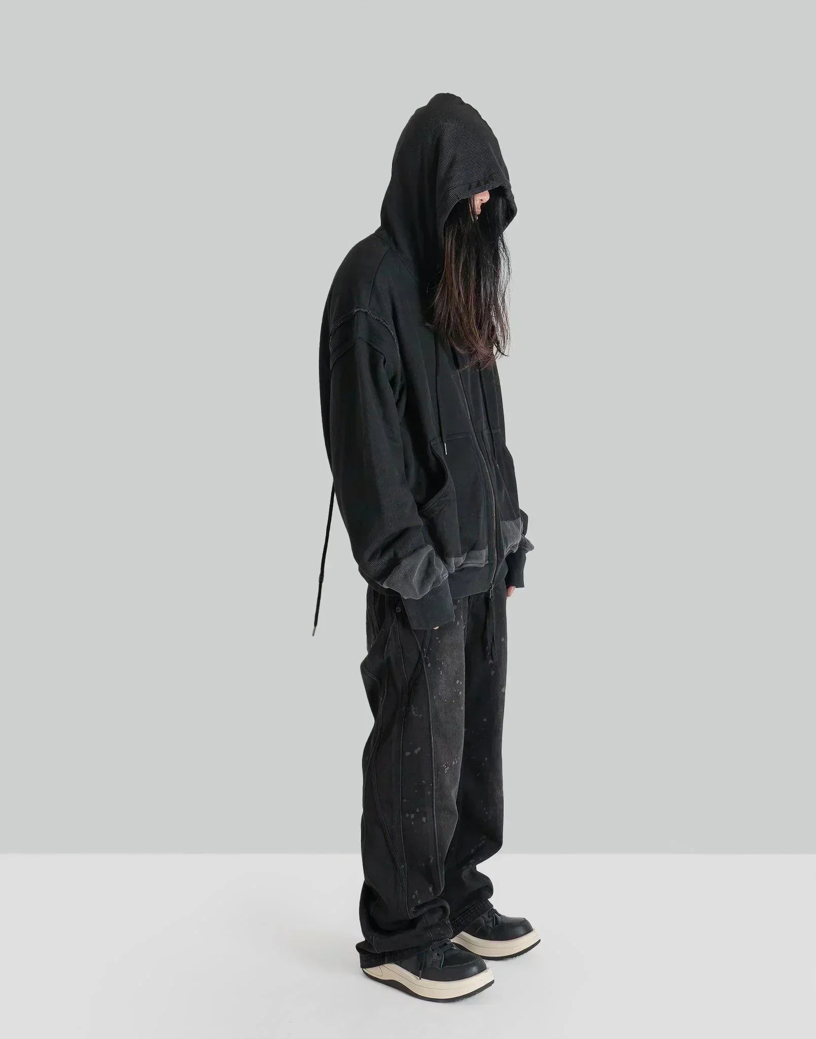 professor.E - Layer waffle zip up - 082plus