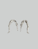 MAN BODY METAL SPLIT EARRINGS