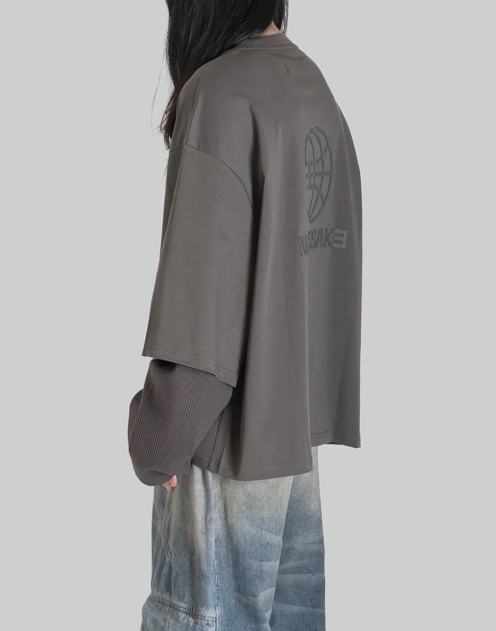 NAMESAKE - MAYO OVERSIZED GLOBE DOUBLE SLEEVE TEE - 082plus
