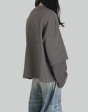 NAMESAKE - MAYO OVERSIZED GLOBE DOUBLE SLEEVE TEE - 082plus