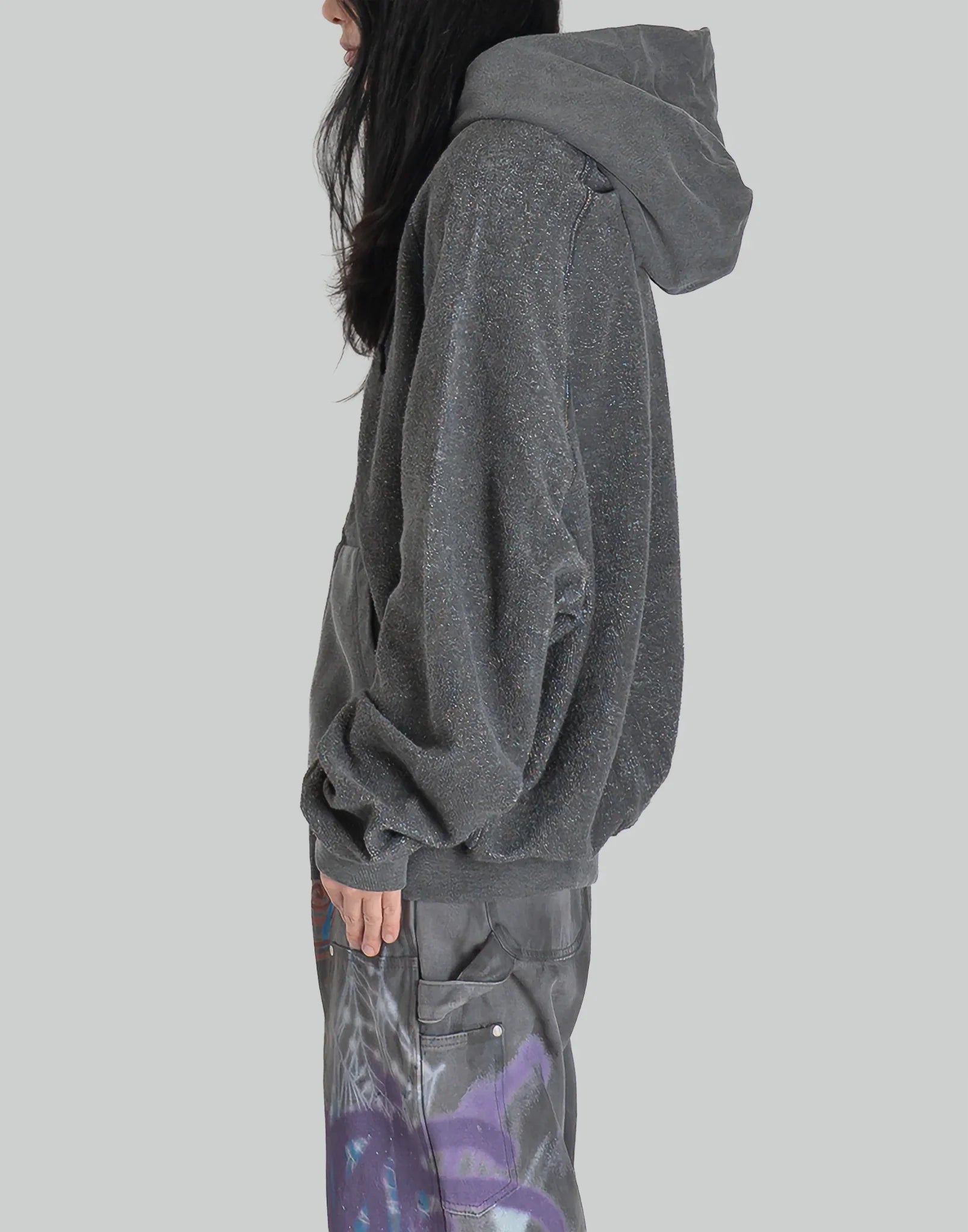 SANKUANZ - MONOGRAM PRINT REVERSIBLE ZIP HOODIE - 082plus