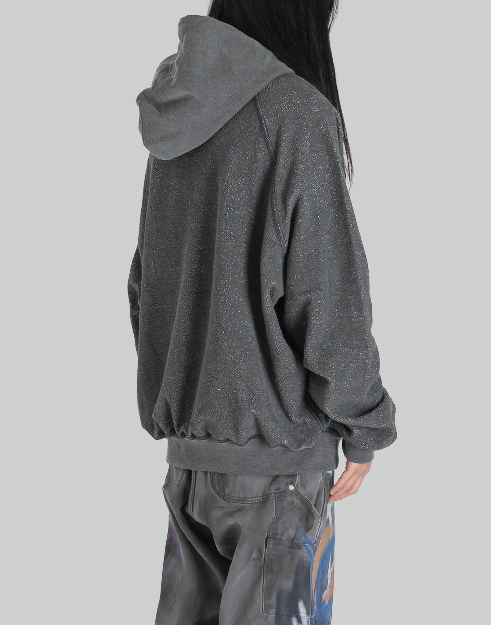 SANKUANZ - MONOGRAM PRINT REVERSIBLE ZIP HOODIE - 082plus