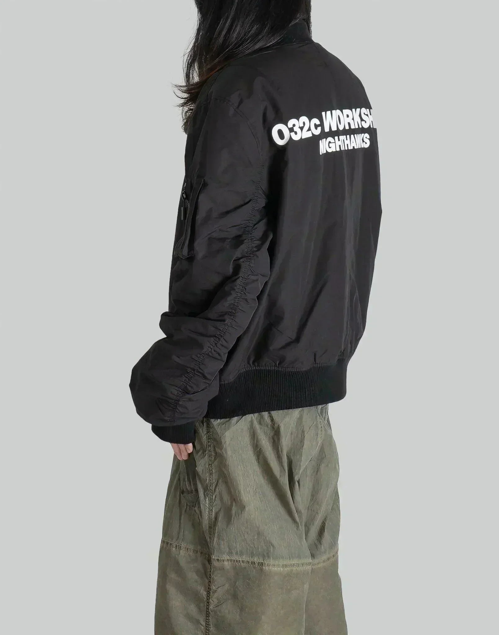 032C - 'NIGHTHAWKS'' BOMBER JACKET - 082plus