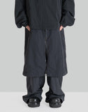 Juun.J - NYLON SKIRT LAYERED PANTS - 082plus