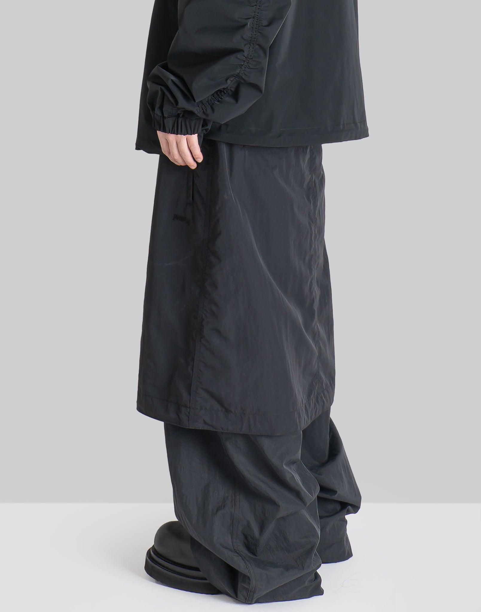 Juun.J - NYLON SKIRT LAYERED PANTS - 082plus