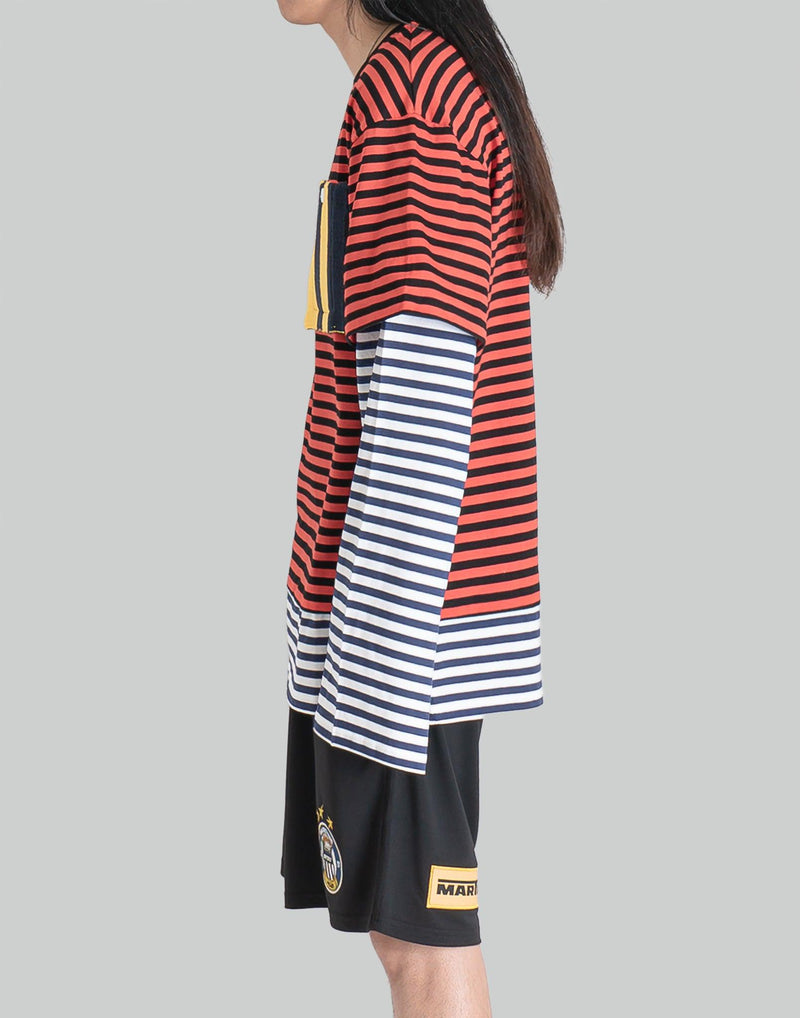 Charles Jeffrey LOVERBOY - PATCH LONG SLEEVE 2-IN-1 TEE - 082plus