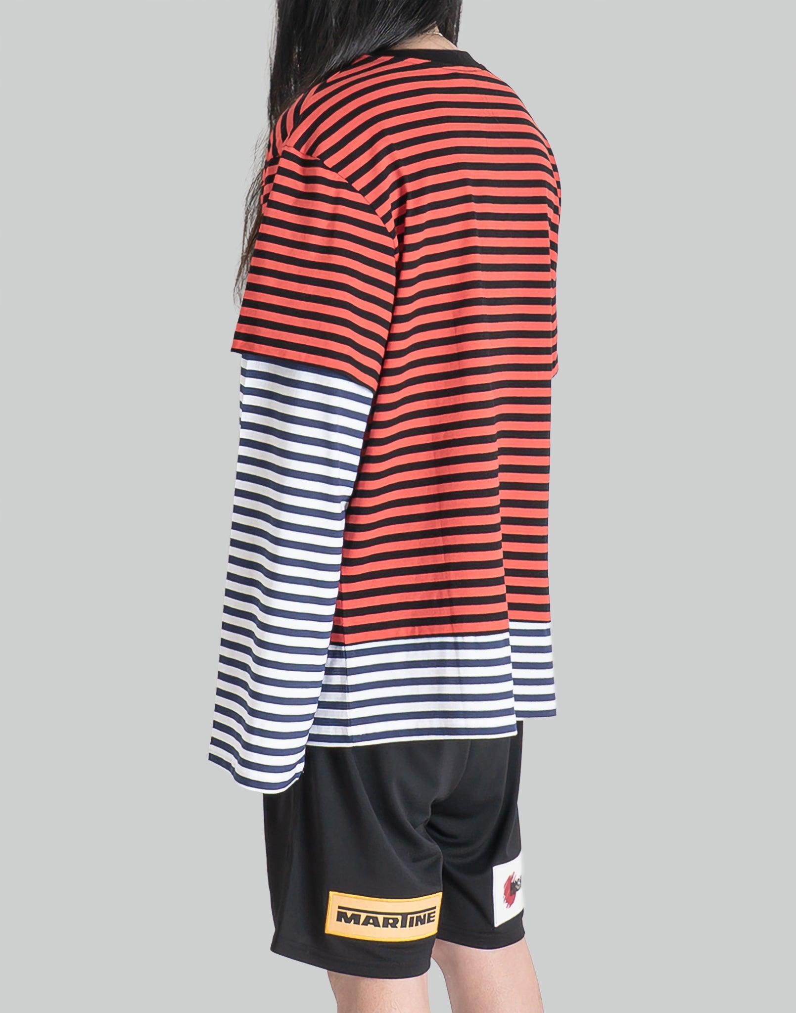 Charles Jeffrey LOVERBOY - PATCH LONG SLEEVE 2-IN-1 TEE - 082plus