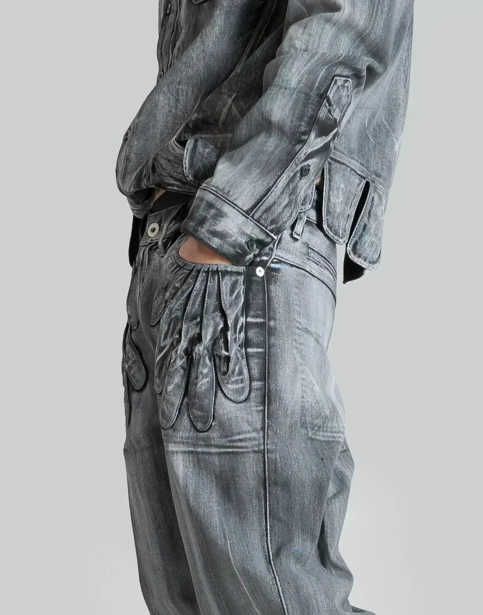 JUNTAE KIM - PETAL GLOVES TROUSERS - 082plus