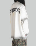 SANKUANZ - PRINT GRADIENT RELAXED LAYERED LONG-SLEEVE T-SHIRT - 082plus