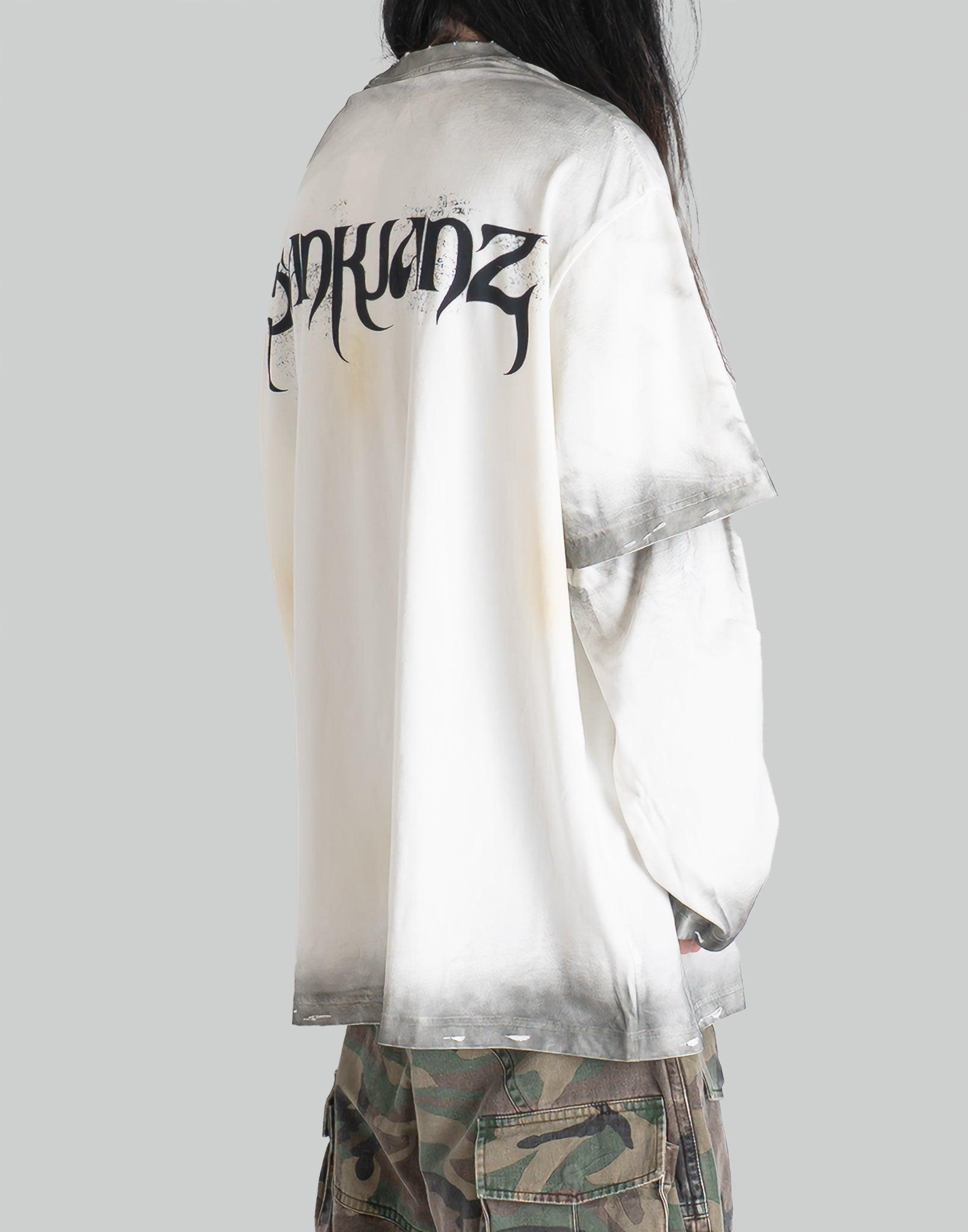 SANKUANZ - PRINT GRADIENT RELAXED LAYERED LONG-SLEEVE T-SHIRT - 082plus