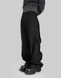 PANELED WIDE DENIM