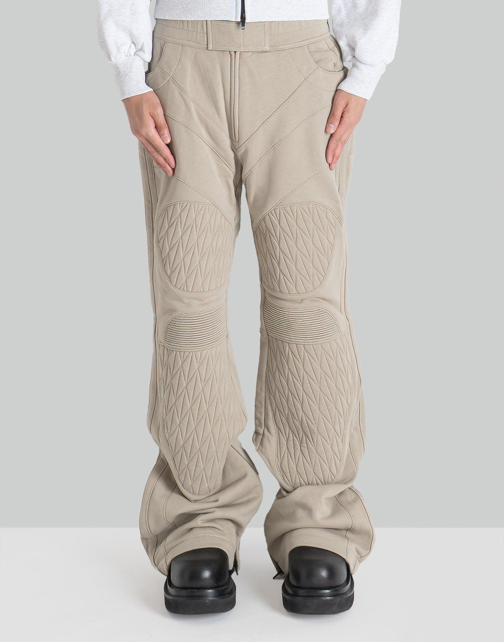DINGYUN ZHANG - QUILTED BIKER SWEATPANTS - 082plus