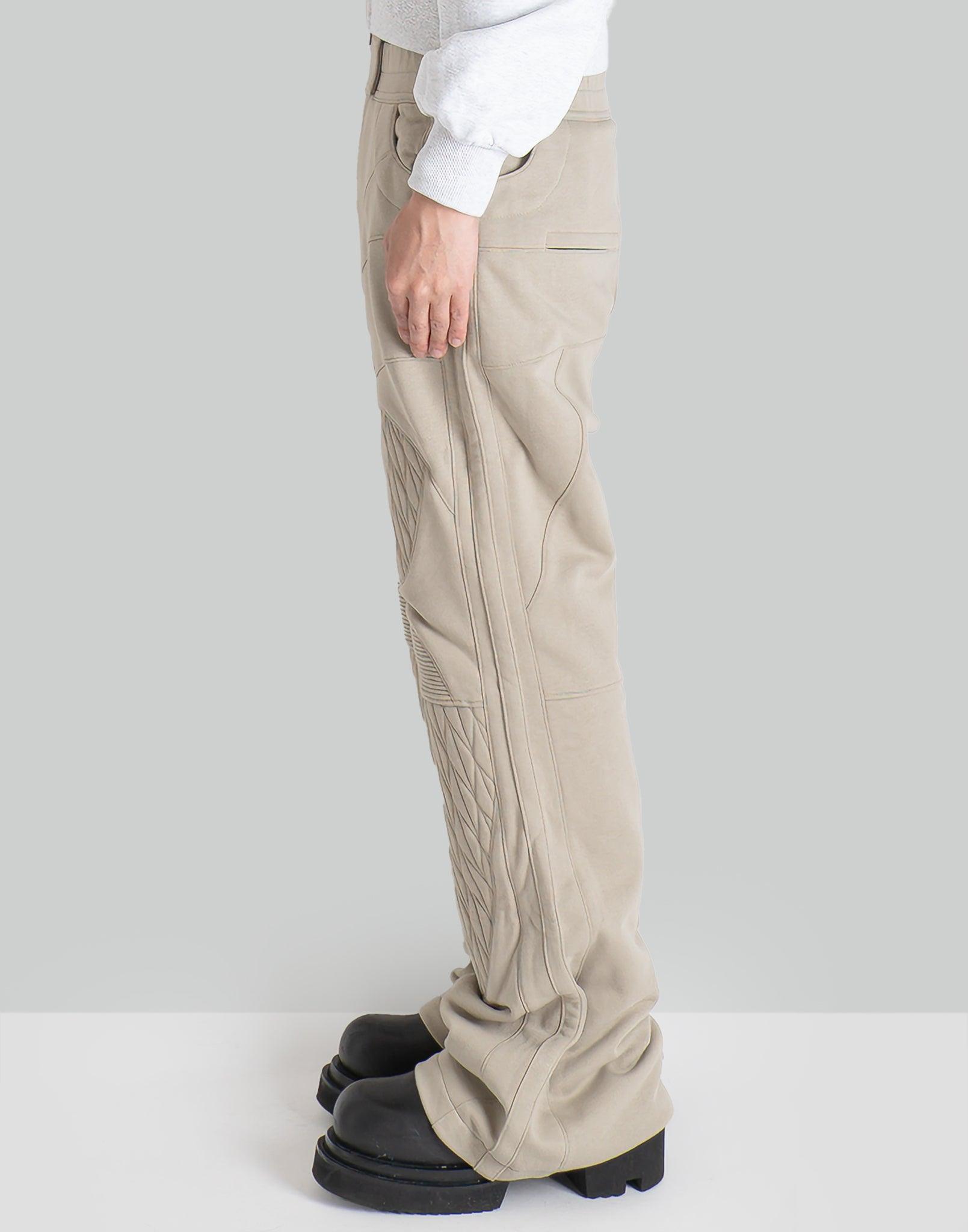 DINGYUN ZHANG - QUILTED BIKER SWEATPANTS - 082plus