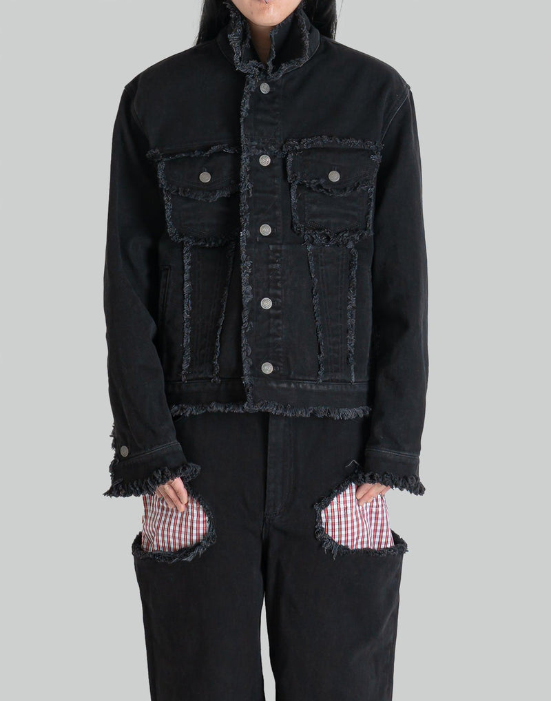 EgonLab - RAW EDGES DENIM JACKET - 082plus