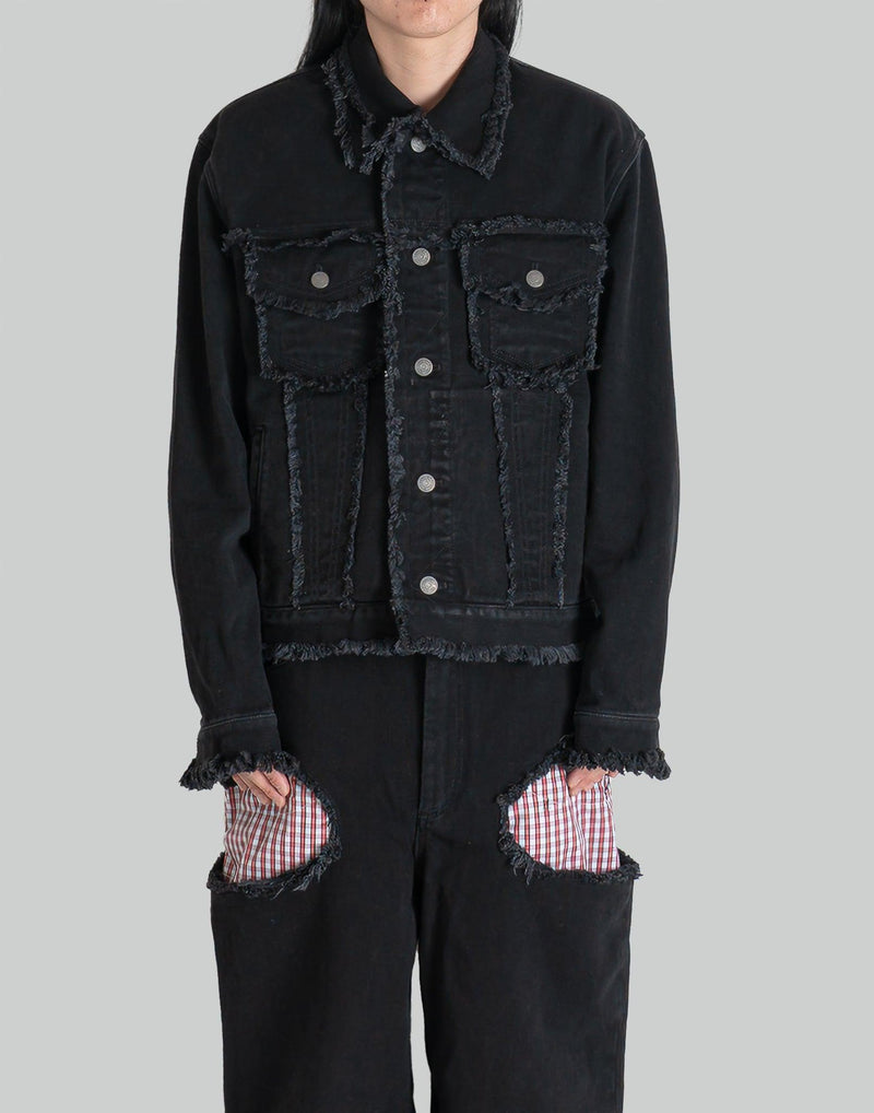 EgonLab - RAW EDGES DENIM JACKET - 082plus