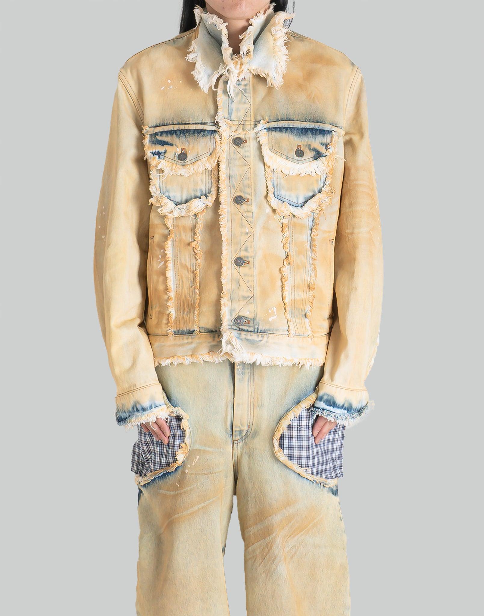 EgonLab - RAW EDGES DENIM JACKET - 082plus