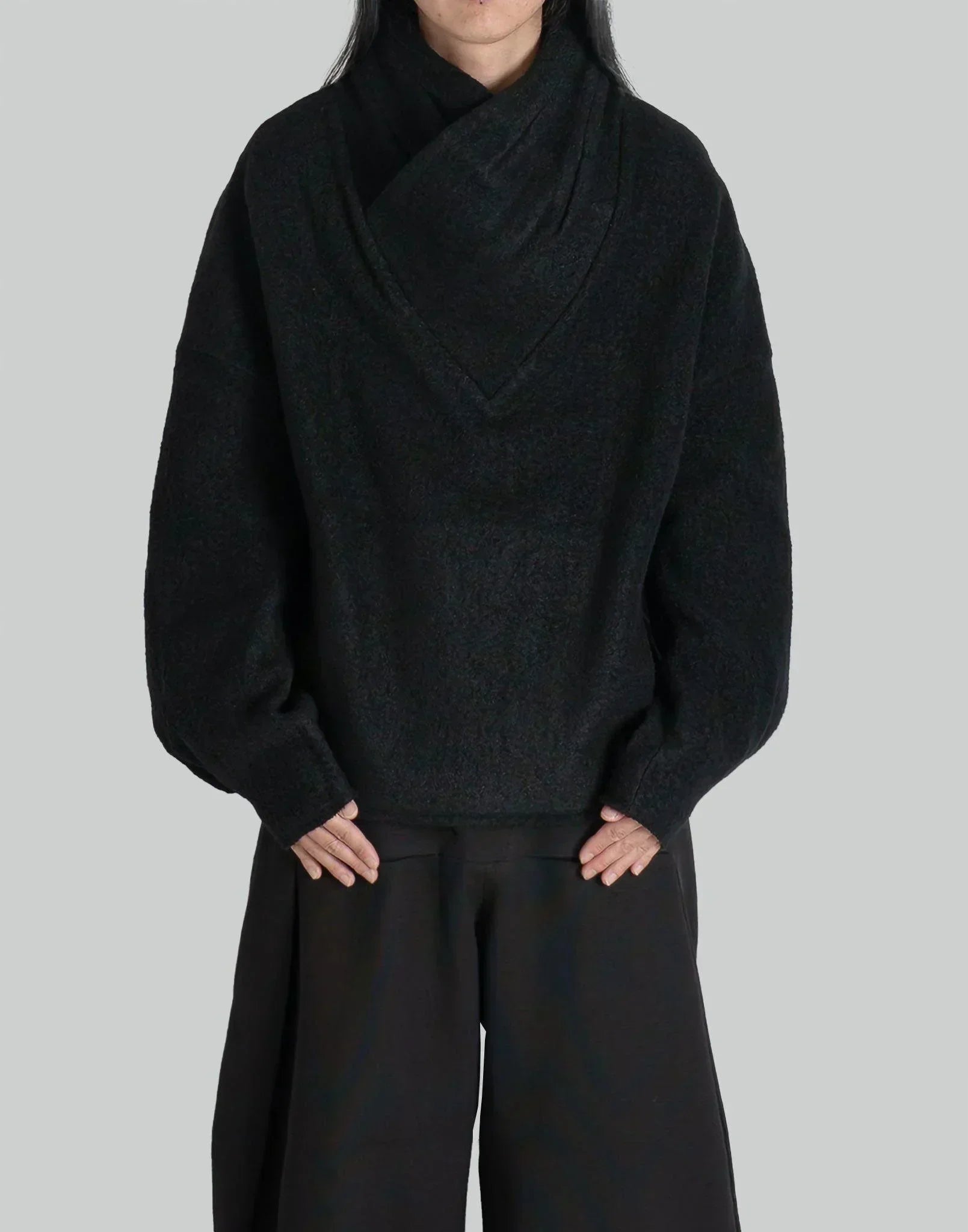 pet-tree-kor - RESONANCE PLEAT SWEATER - 082plus