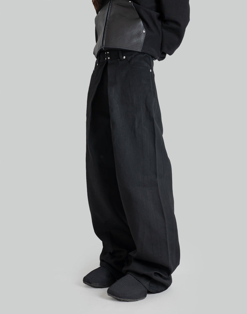 JOHN LAWRENCE SULLIVAN - RIGID DENIM WIDE PANTS - 082plus