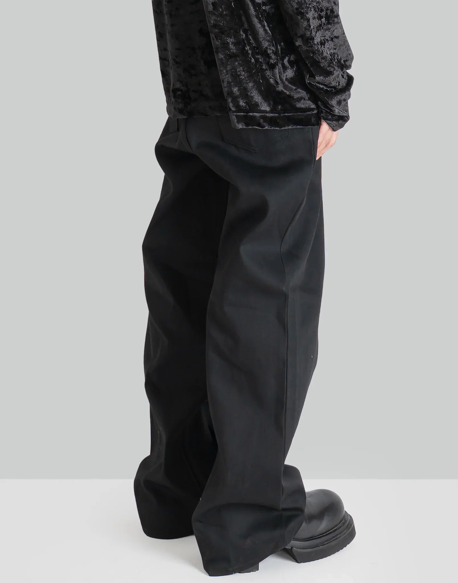 JOHN LAWRENCE SULLIVAN - RIGID DENIM WIDE PANTS - 082plus