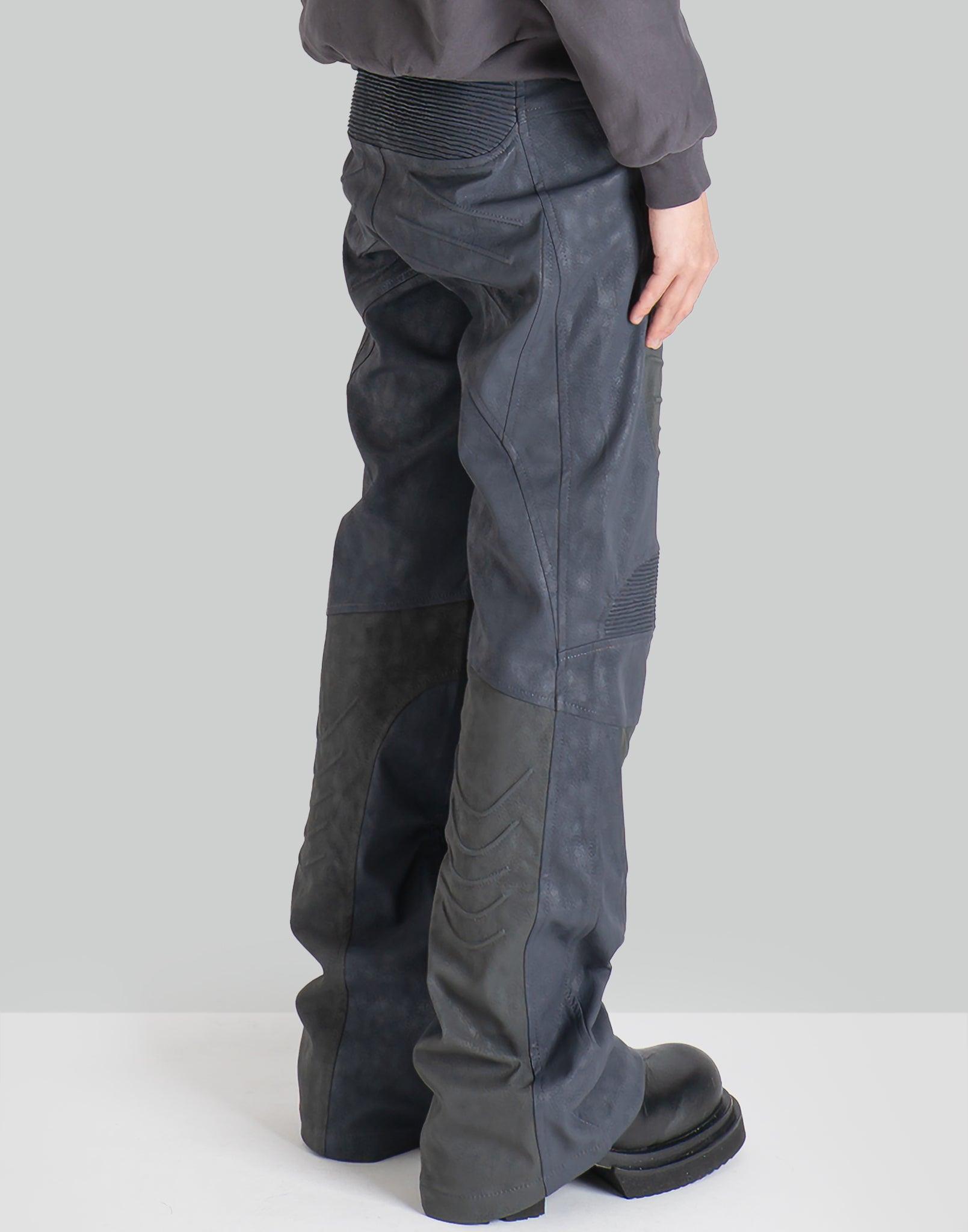 DINGYUN ZHANG - SCI-FI BIKER LEATHER TROUSERS - 082plus